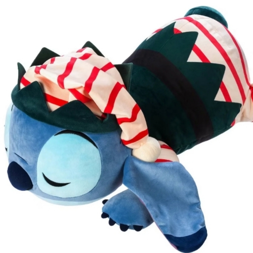 Blue and Red Striped Fish Plush Toy